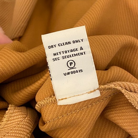 DVF Maizah front-zip belted sheath dress tan camel 12 - Picture 12 of 13